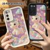Phone case: 2D flat design suitable for Samsung Galaxy A34 A35 M05 M06 S20 S22 S21 FE Plus 5G protective case, Rainbow Pony, perfect Christmas and Hal
