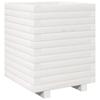 White Plant Pot 40 X 40 X 49.5 Cm Solid Pine Wood