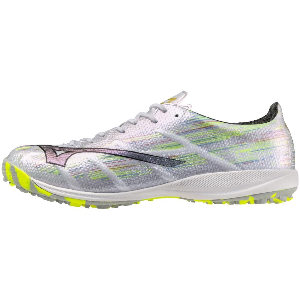 Mizuno Alpha 2 ELITE AS Soccer Club Wide White with Silver Size 2E Shoes, Football, Fit, Lightweight, Rugby, Iridescent, 26.5 cm,