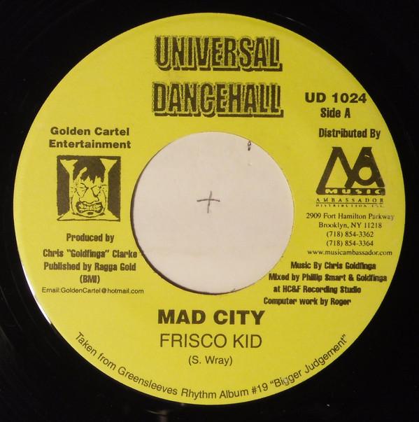 7inch Record FRISCO KID / BREEZE, KEY - Mad City / Jigga Jigga Breeze UD1024 Universal Dance US Reggae, Ska & Dub Used