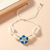 Bohemian Shell Flower Necklace & Bracelet Set: European-American Fashion Choker & Sweater Chain