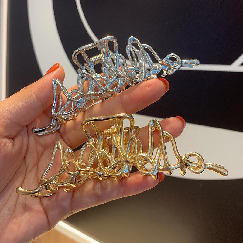 30 Stiluri Clip Mare Tip Gheară Pentru Păr Pentru Femei Accesorii de Păr Trend Metal Auriu Argintiu Punk Geometric Fluture Perle Clemă de Păr