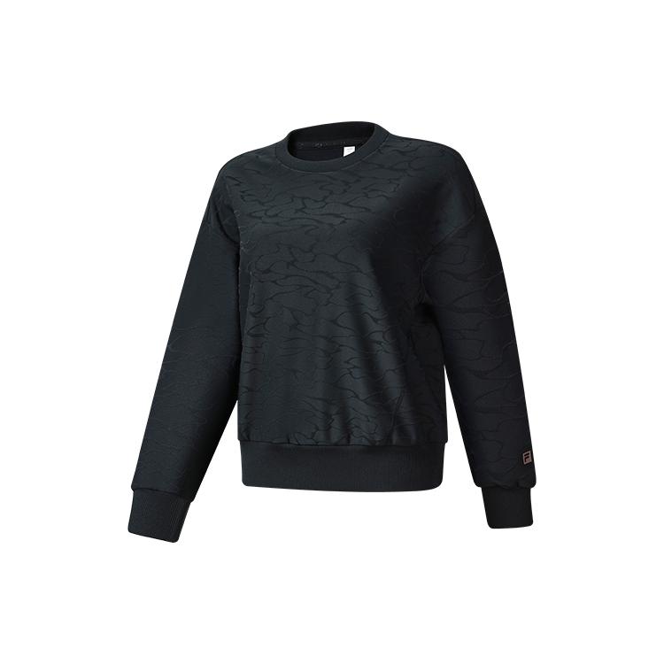 

New FILA Athletics Sweatshirts Women s Pitch Black A11W241212FBK L