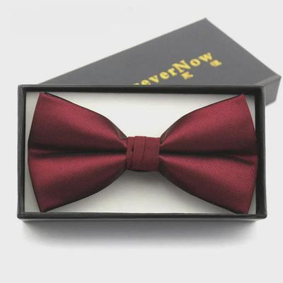 Pajarita Coreana Rojo Vino para Hombre - Ideal para Bodas y Atuendo de Padrino