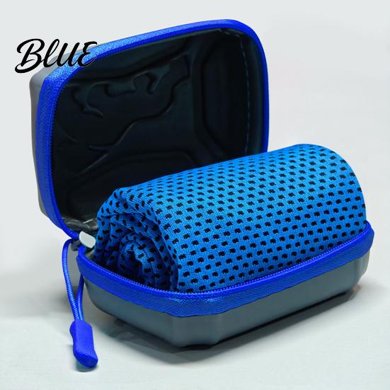 Asciugamano Rinfrescante per Esercizio 1/5 Pezzi con Custodia Asciugatura Rapida Assorbente Ghiaccio per Corsa Collo e Viso Traspirante Fresco Sport Palestra Yoga Sport