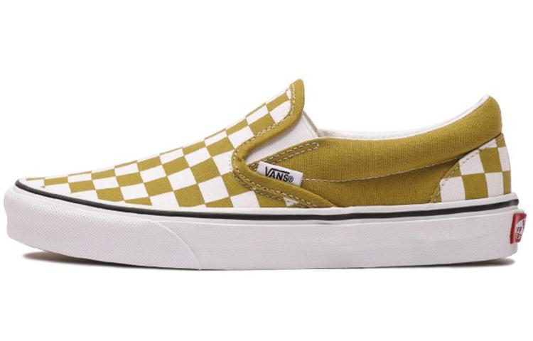 Vans Classic Slip-On Checkerboard - Olive Oil 35