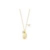Swarovski Ocean Sand Dollar Gold Plated Necklace Women Necklace 5462580