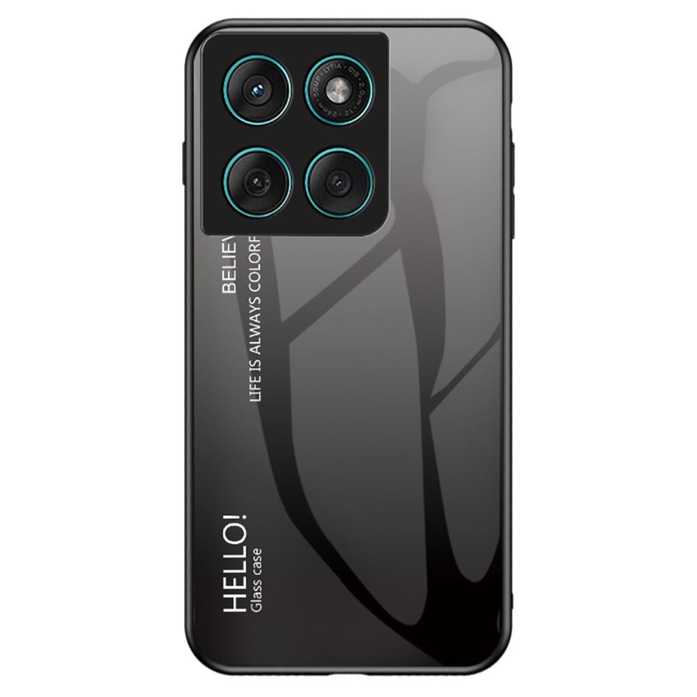 Pro Motorola Edge 60 Fusion 5G/Edge 60 5G Pouzdro Odolné proti poškrábání Tvrzené sklo+PC+TPU Kryt na telefon