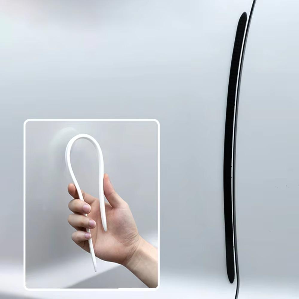 2Pcs/Set Invisible Anti-Collision Strip Rubber Decoration Strip Car Accessory  Door Edge Protection