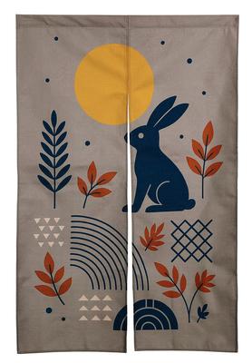 Noren 130cm Designed for the Full and Full Featuring Rabbits and and Japanese and with Tension Room Dressing and Interior Decor Next.design Curtain,