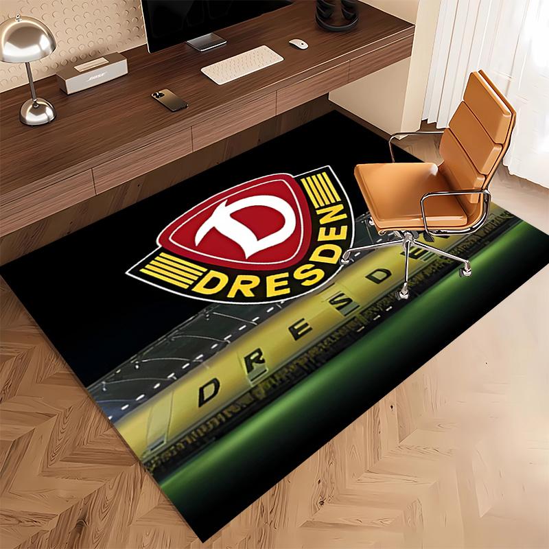 1 Stück Dresden Stadtwappen Druck Teppich - Weich, Waschbar, Rutschfest, Indoor-Matte, Wohnzimmer, Home-Office Dekorativer Teppich, Büro Dekoration