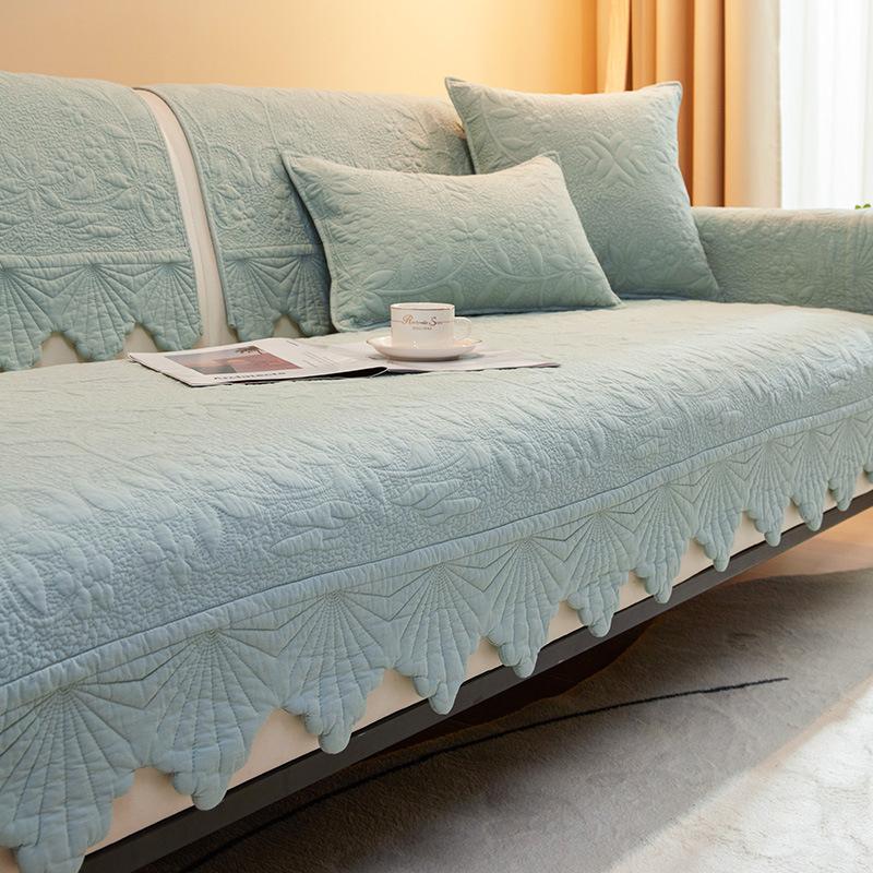 

Cotton Sofa Cushion, Universal In All Seasons, Cream Wind Fabric, Non-Slip Modern Pure Cotton Cover, Quilted Seat Cushion, 70*70cm