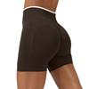 Damen Freizeit Hip-Lifting Nahtlose Color Block Yoga Eng anliegende Sportshorts