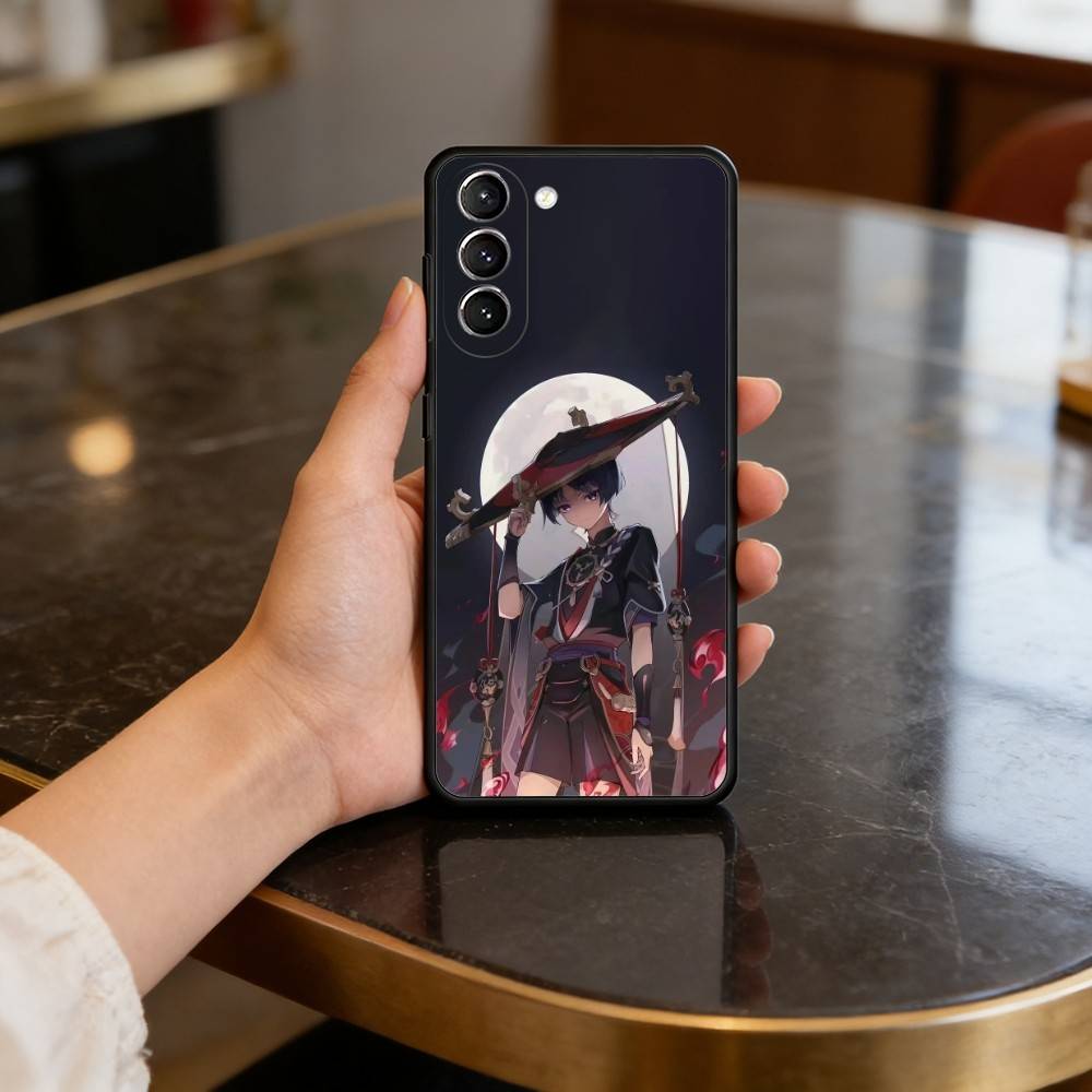 Wanderer Scaramouche Genshin Case for Samsung Galaxy S21 S25 FE S24 S23 Ultra S20 S9 S22 Plus S10 TPU Cover