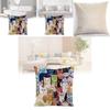 Sofa-Kissenbezug mit Tiermotiv aus Seidenstoff für Couch-Dekoration und als Geschenk