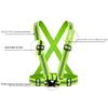 Reflective Safety Vests Lightweight Adjustable Elastic Vest Jacket Hi Vis Reflective Strips For Traffic Control Running Cycling