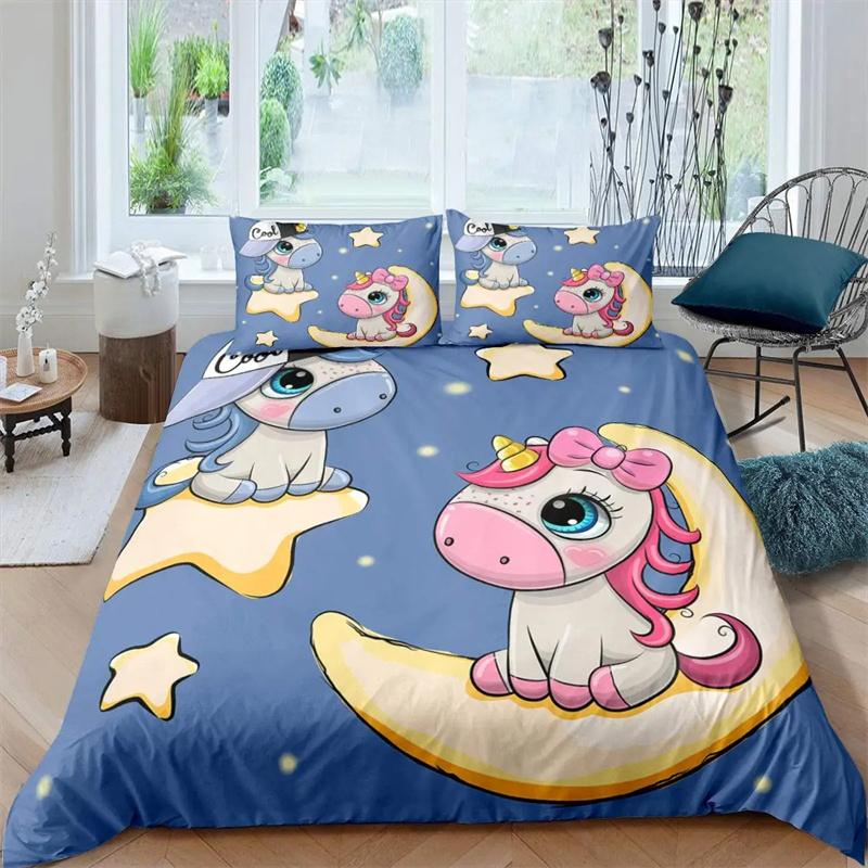 Cute Cat Cartoon Animals Children Girls Gifts for Bedroom Decorations Kawaii Duvet Cover Cartoon Pet Cat Theme Queen King Size