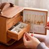 BEPAN Black walnut solid wood jewelry box Multi-layer storage box Exquisite large capacity hand jewelry jewelry box