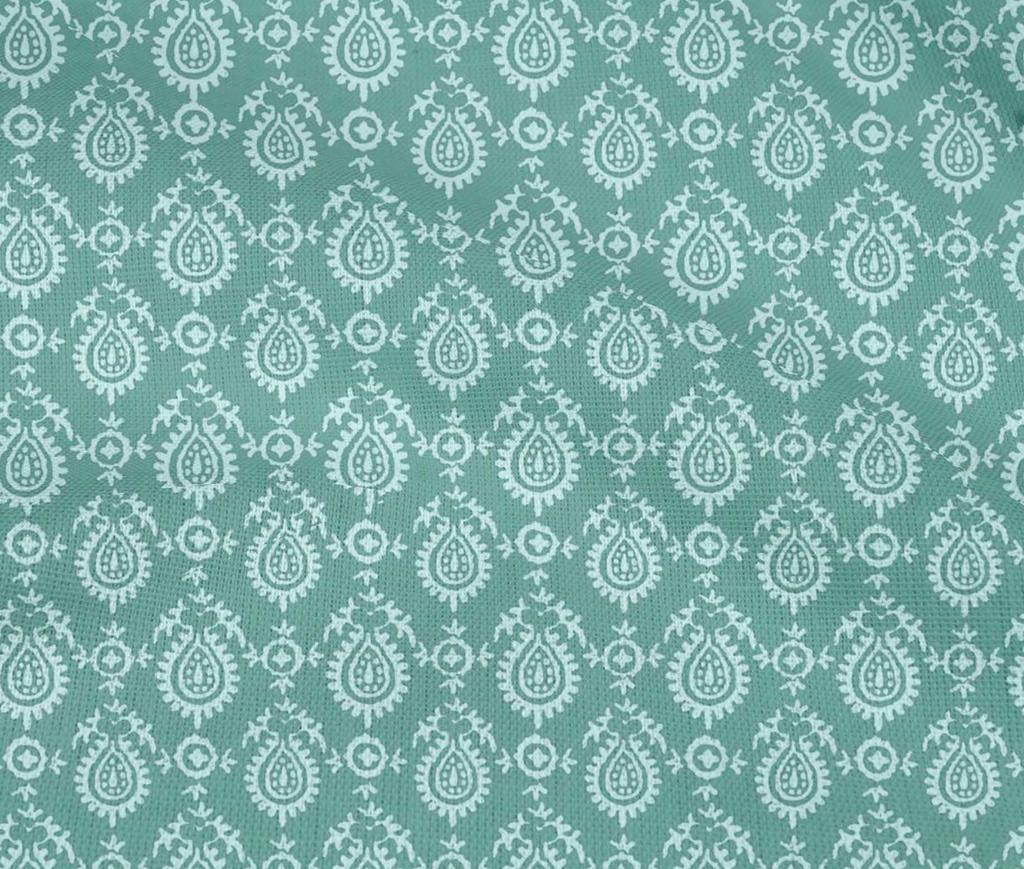 oneOone Tela flexible de algodón con estampado floral de bloques cortados a medida de 40 pulgadas de ancho