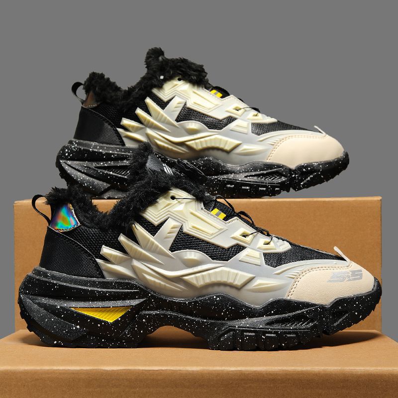 Shoes for Men's Autumn Men's Black Sports and Casual Trendys Added The New