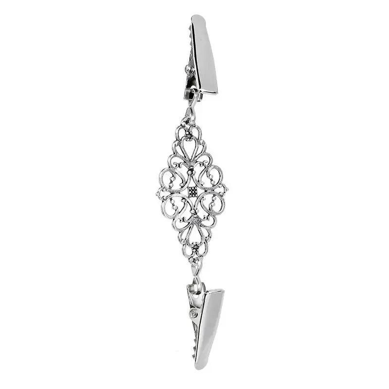 2025 Clip Brooch Sliver PinNew Cardigan Brooch Fasteners for Clothes Clothespins Scarf  Buckle Holder Women Dress Jewelry