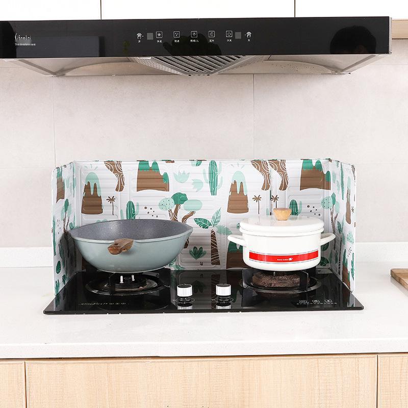 New Aluminum Kitchen Oil Splash Guard - Heat Resistant & Easy to Clean