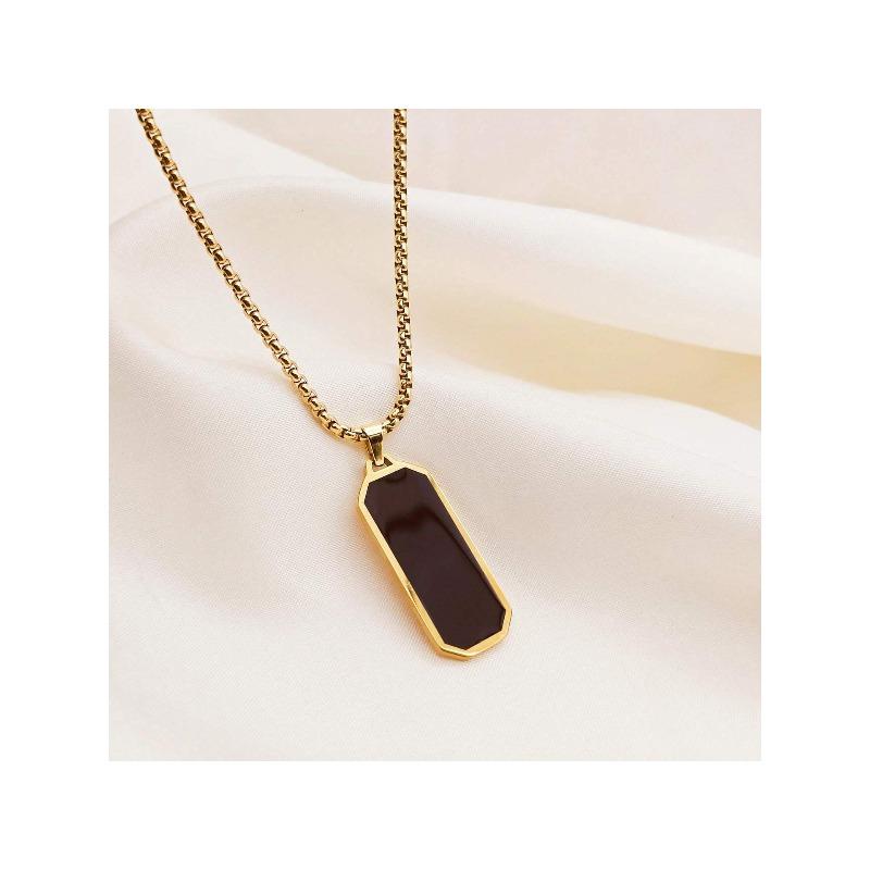 Men s Versatile Fashionable Simple Glossy Necklace