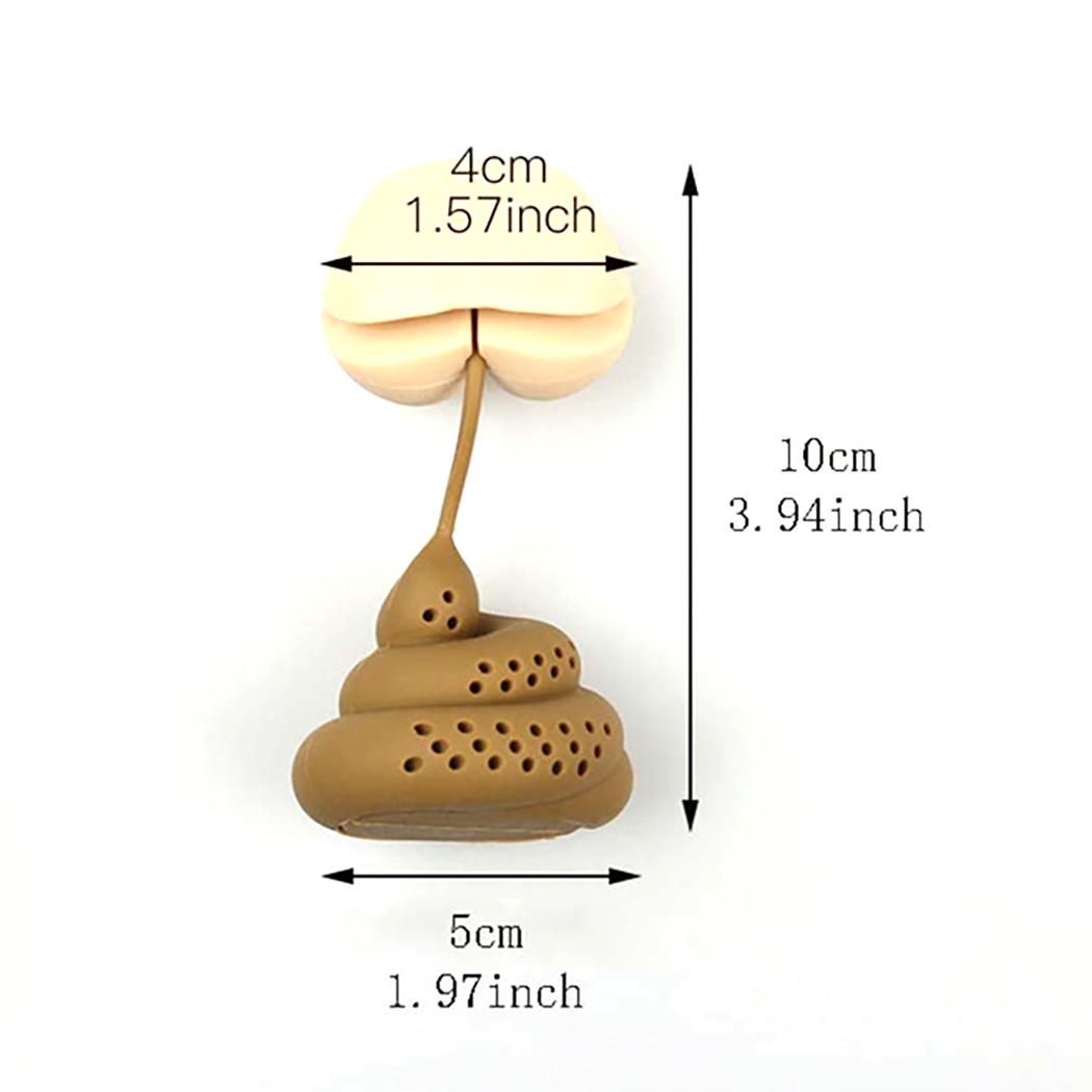 

Силиконовый заварник для чая Креативный Оригинальный В форме какашки Многоразовый Забавный Пакетик для травяного чая Кофейный фильтр Диффузор Ситечко Чайные аксессуары