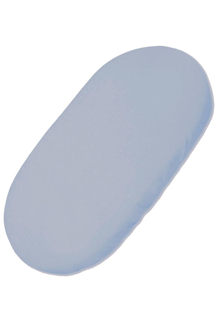 Lenzuolo con Angoli in Cotone per Culla Moses Boho, Carrozzina Gondola, 75x35 cm - Blu Sporco