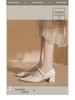 Elegant French Pearl Mary Jane Heels - Retro Hong Kong Style Skirt & Cheongsam Match