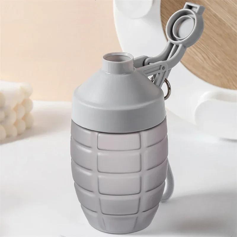 600ml Sportwasserflasche mit hoher Kapazität für Proteinshakes und Fitnessernährung, zum Mischen, mit auslaufsicherem Deckel, Fitnessstudio Shaker-Becher