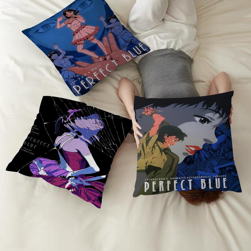 Japan Anime Perfecta Blue Pillow Cover For Bedroom Room And Living Room Sofa Decorative Cushion Cover