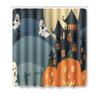 Halloween Shower Curtain Floor Mat Combination Four-Piece Set Kitchen Absorbent Non-Slip Carpet Bedroom Door Mat