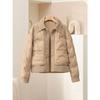 Women's 2025 Lightweight Short Down Jacket - Winter Fashion Polo Collar, Single-Breasted Design.