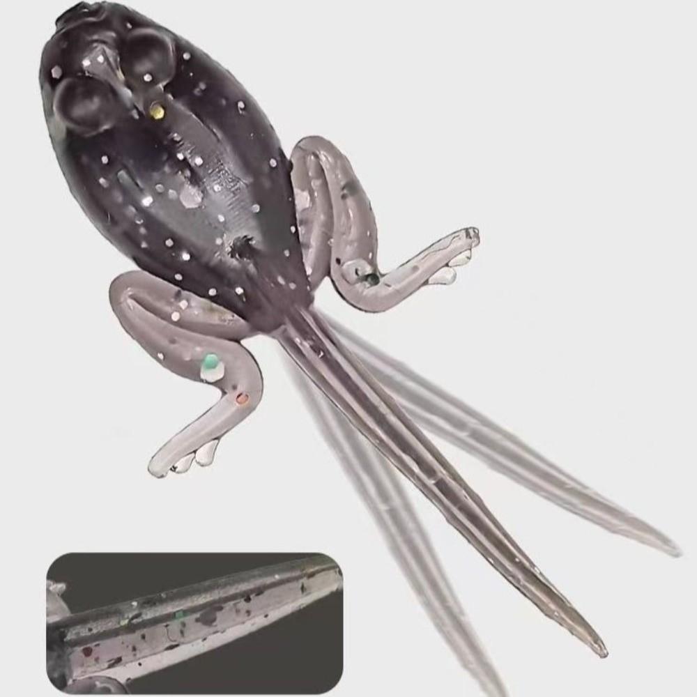 Soft Material Soft Fishing Lures with hook Artificial Worm Shape Bionic Tadpole Bait Lure Fishing