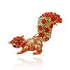 SKEDS Luxury Crystal Animal Rabbit Dog Brooches For Women Men Enamel Fashion Accessories Women's Men's Buckle Badges Brooch Pin