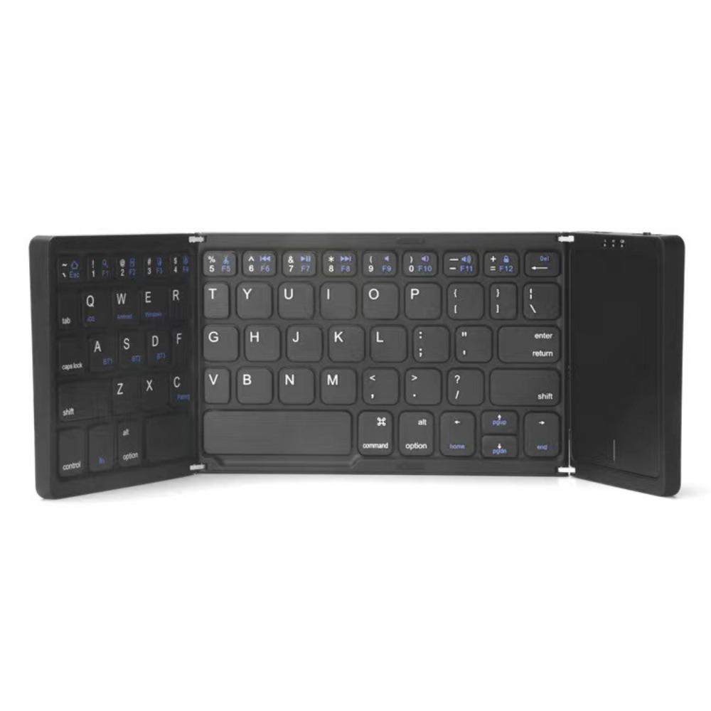 Mini Clavier Bluetooth Pliable Triple Sans Fil Clavier Bluetooth Sans Fil Pliable BO33 Rechargeable avec Pavé Tactile