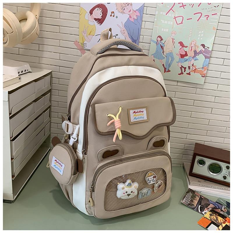 New high-value, fresh, sweet and cute bear transparent, junior high school and high school backpack