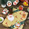 Christmas Ornaments: Santa, Snowman, Reindeer, Sleigh, Small Pendants, Kraft Paper DIY Accessories