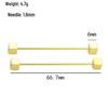 Men's Gold Rhinestone Collar Pin - Business Wear Accessory