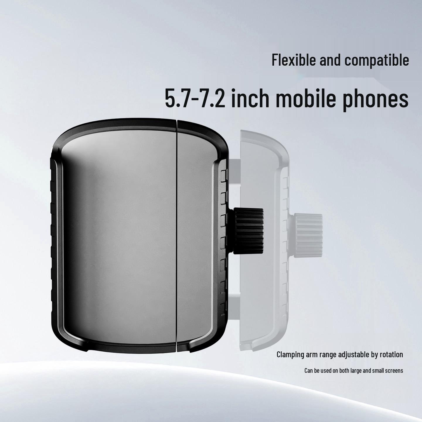 Shockproof Universal Phone Mount for Cycling, Food Delivery, and Motorcycles чёрный