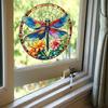 Painted Dragonfly Balcony Glass Window Home Beautification and Decoration Electrostatic Uv Window Sticker