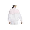 New Nike Sportswear Essential Windrunner Women's Woven Jacket 'White/Pink' DM6186-690