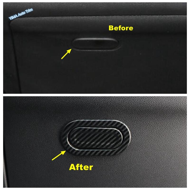 Carbon Fiber Car P-level Sequ / Water Cup Frame / AC Air Outlet Cover Trim Fit For Haval Dargo Interior Accessories