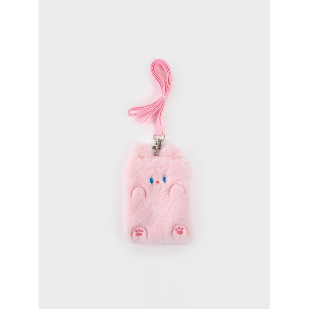 

Чехол для карточек Daiso Soft в форме ожерелья gray animal