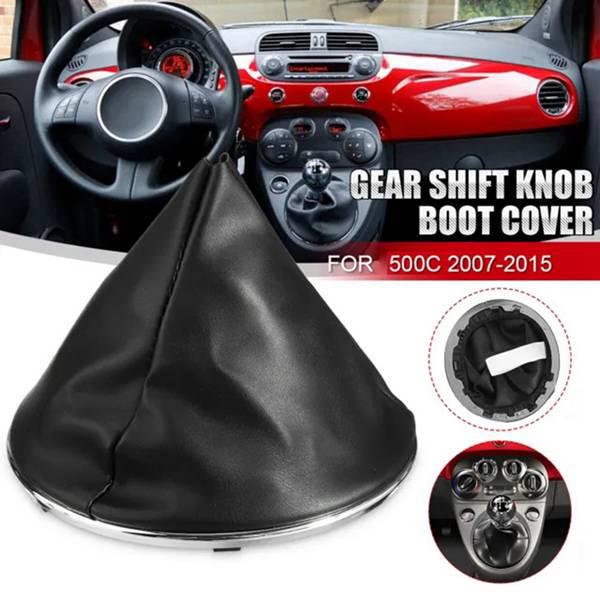 

Black Plastic & PU Leather Car Gear Shift Dust Cover for Fei Ya - 1 Piece None
