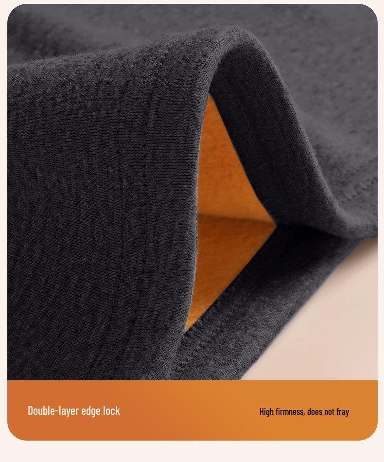 Men's Fleece-Lined Cotton Vest - Warm, Skin-Friendly Sleeveless Base Layer for Autumn/Winter