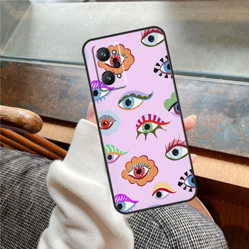 Lucky Eye Blue Evil Eye Print Case For Realme 15 Pro GT7 GT6 11 12 13 14 Pro Plus C55 C51 C53 C35 C33 C61 C65 C67 C71 C75