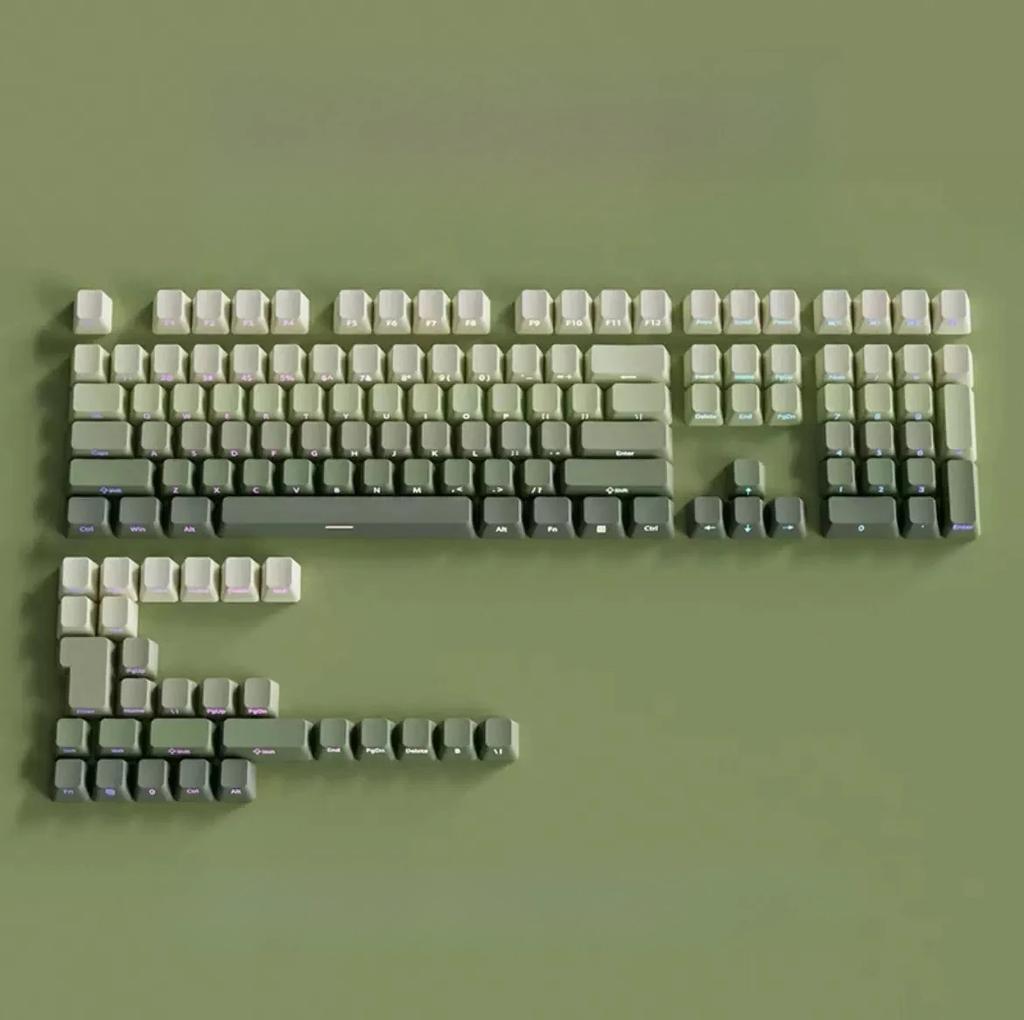 Xiaomi Gradient Keycaps 134 Keys OEM Profile PBT Double Shot Keycap For MX Switch Gaming Mechanical Keyboard Side Printed RGB Key Caps