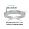 Nabest Luxury Jewelry   CopperWomen Ring GRA Certified VVS D 3EX Moissanite Full Diamond Engagement Wedding Rings